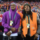 Deshaun Watson and DeAndre Hopkins of the Houston Texans look on prior to the CFP National Championship between the Alabama Crimson Tide and the Clemson Tigers presented by AT&T at Levi’s Stadium on January 7, 2019 in Santa Clara, Calif.